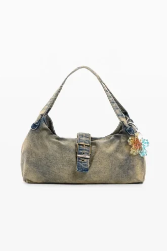 Denim Charm Bag