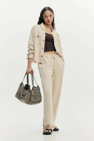 Denim Charm Bag