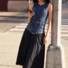 Denim Combined Dress