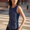 Denim Combined Dress