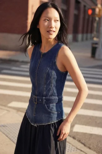Denim Combined Dress