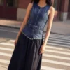 Denim Combined Dress