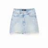 Denim Criss-Cross Waist Mini Skirt