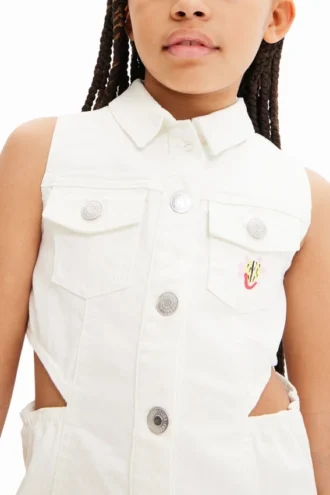 Denim Cut-Out Dress