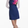 Denim-Effect Mini Dress