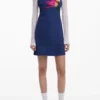Denim-Effect Mini Dress
