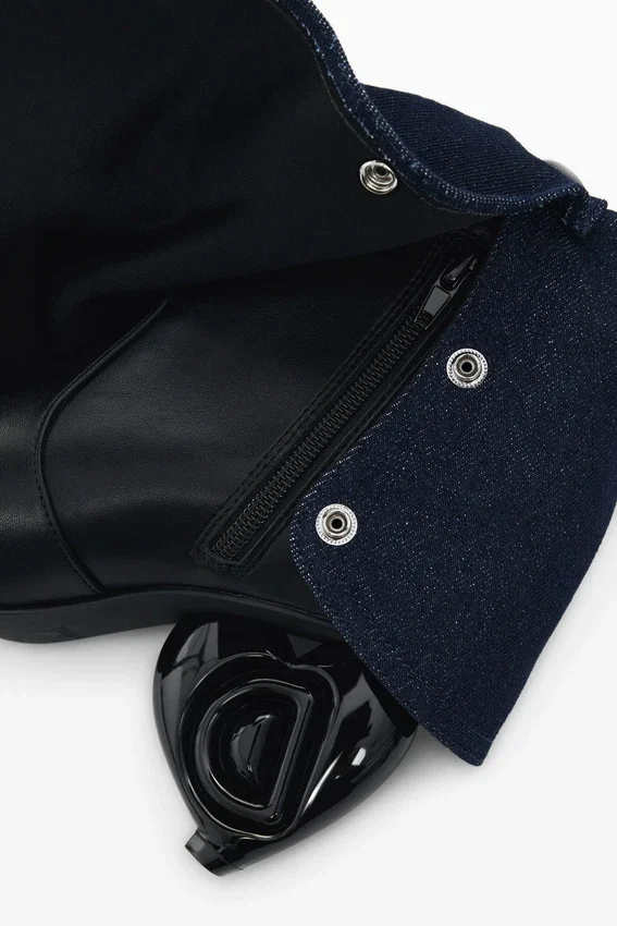 Denim Flap Ankle Boot Denim Flap Ankle Boot