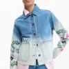Denim Jacket Flowers Denim Jacket Flowers