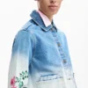Denim Jacket Flowers Denim Jacket Flowers