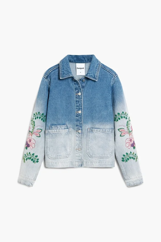 Denim Jacket Flowers Denim Jacket Flowers