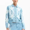 Denim Jacket with Embroidery Denim Jacket with Embroidery