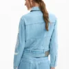 Denim Jacket with Embroidery Denim Jacket with Embroidery