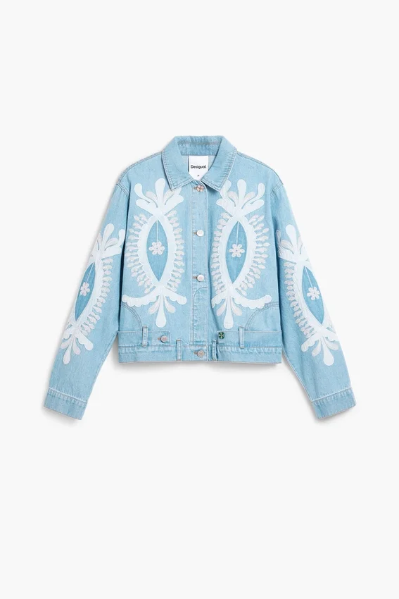 Denim Jacket with Embroidery Denim Jacket with Embroidery