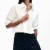 Denim Jacquard Skirt