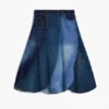 Denim Patch Skirt