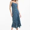 Denim Ruffle Dress