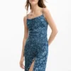 Denim Ruffle Dress