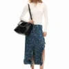 Denim Ruffle Skirt