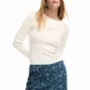 Denim Ruffle Skirt
