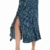 Denim Ruffle Skirt