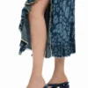 Denim Ruffle Skirt