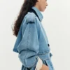 Denim Trench Coat Belt