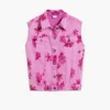 Denim Vest Flowers