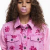 Denim Vest Flowers