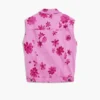 Denim Vest Flowers
