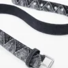 Denim Zigzag Belt