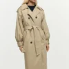Detachable Two-Tone Trench Coat
