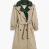 Detachable Two-Tone Trench Coat