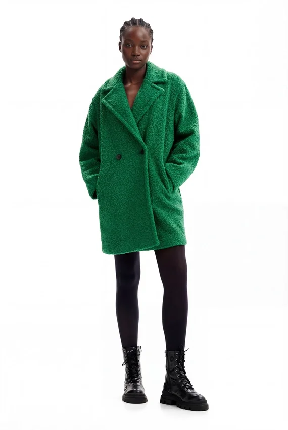 Double-Breasted Boucle Coat Double-Breasted Boucle Coat