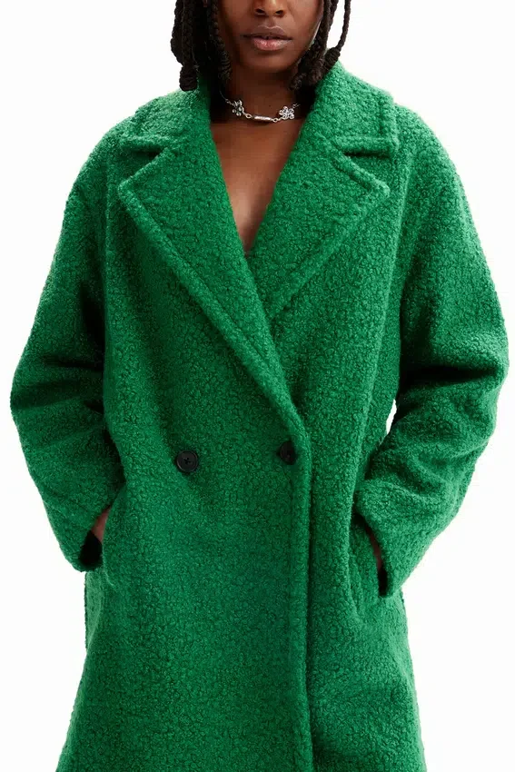 Double-Breasted Boucle Coat Double-Breasted Boucle Coat