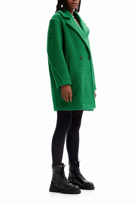 Double-Breasted Boucle Coat Double-Breasted Boucle Coat