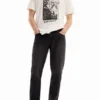 Double-Waist Carrot Jeans