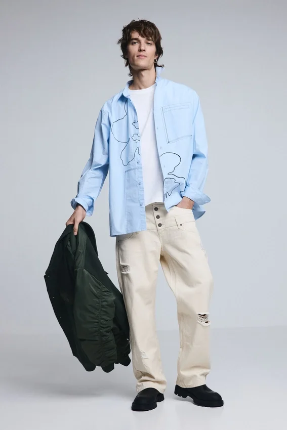 Double Waist Ripped Trousers Double Waist Ripped Trousers