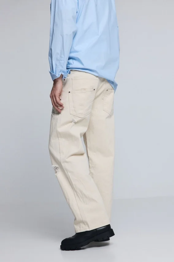 Double Waist Ripped Trousers Double Waist Ripped Trousers