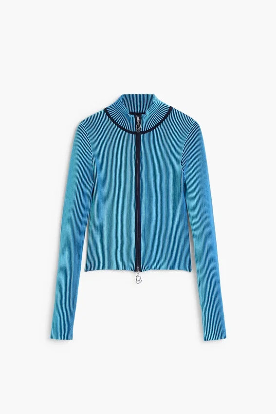 Double Zip Knit Jacket Double Zip Knit Jacket