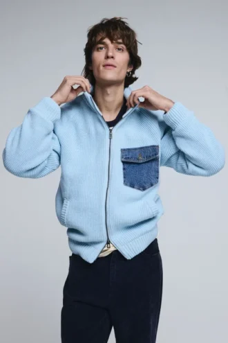 Double Zipper Knit Sweater