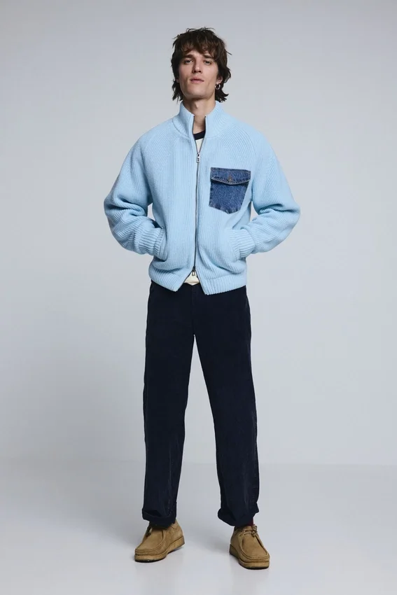 Double Zipper Knit Sweater Double Zipper Knit Sweater