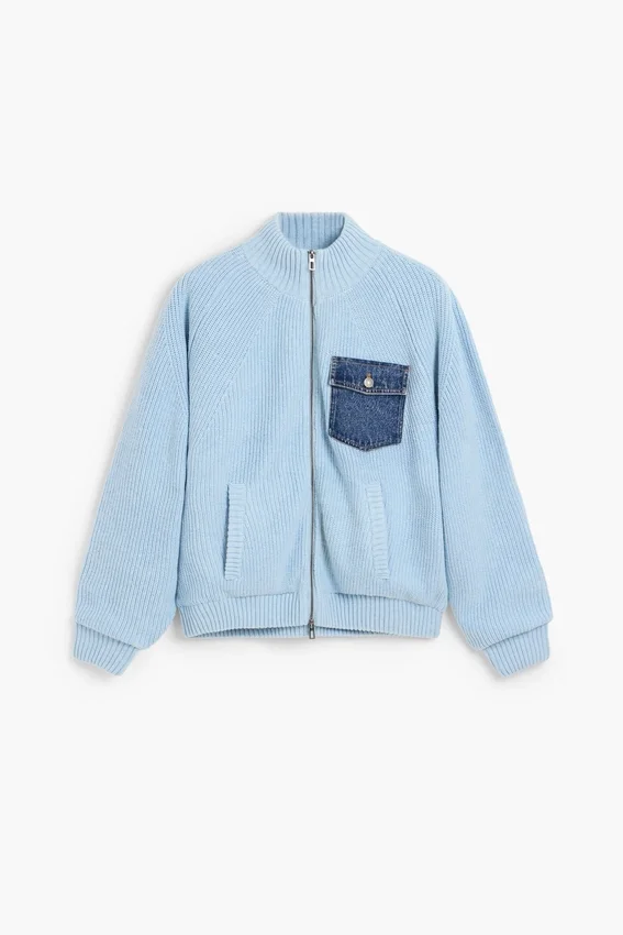 Double Zipper Knit Sweater Double Zipper Knit Sweater