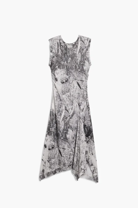 Draped A-Line Dress Draped A-Line Dress