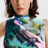 Draped Floral Dress Draped Floral Dress
