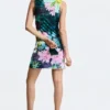 Draped Floral Dress Draped Floral Dress