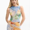 Draped Long Dress