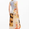 Draped Long Dress