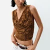 Draped Sleeveless T-Shirt Draped Sleeveless T-Shirt