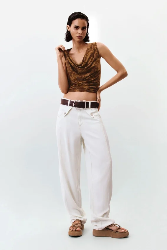 Draped Sleeveless T-Shirt Draped Sleeveless T-Shirt