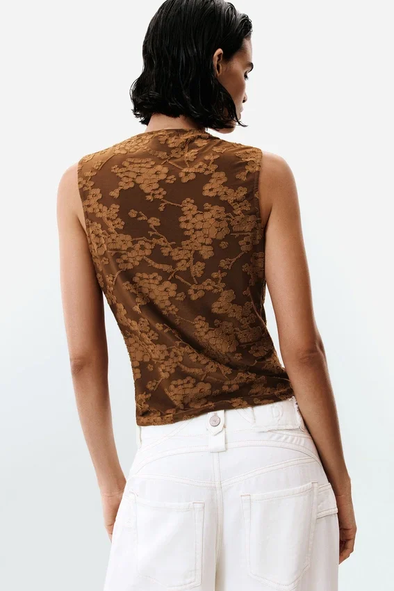 Draped Sleeveless T-Shirt Draped Sleeveless T-Shirt